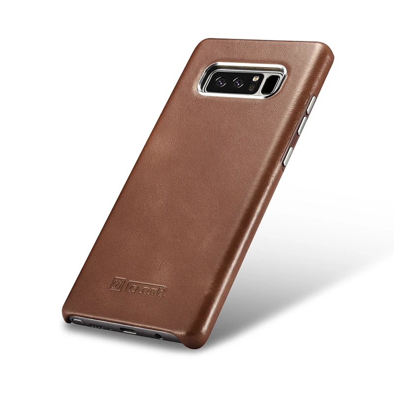 Роскошный ультра тонкий чехол из натуральной кожи для samsung Galaxy Note 8, винтажный жесткий 360, полная защита, задняя крышка для телефона, чехол для телефона s