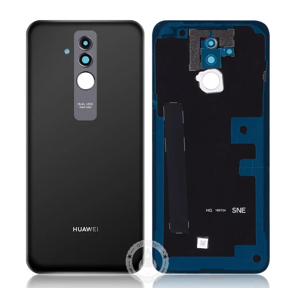 Задний корпус для huawei mate 20 Lite, чехол для батареи с клейкой лентой для huawei mate 20 Lite, задняя крышка для батареи - Цвет: Black(Original)