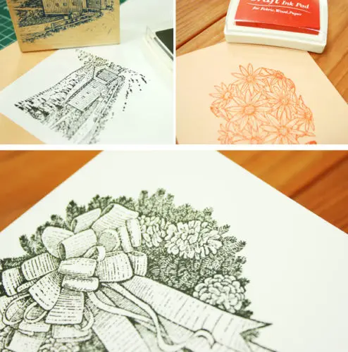 Мода красочные на масляной основе ремесло штемпельная подушечка резиновые