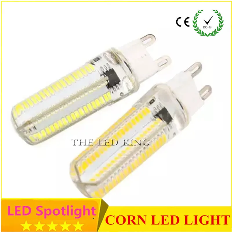 Супер яркая кукурузная лампа Cree G9 5 шт./лот 220 В переменного тока 7 Вт 9 12 15 21 SMD 2835 3014