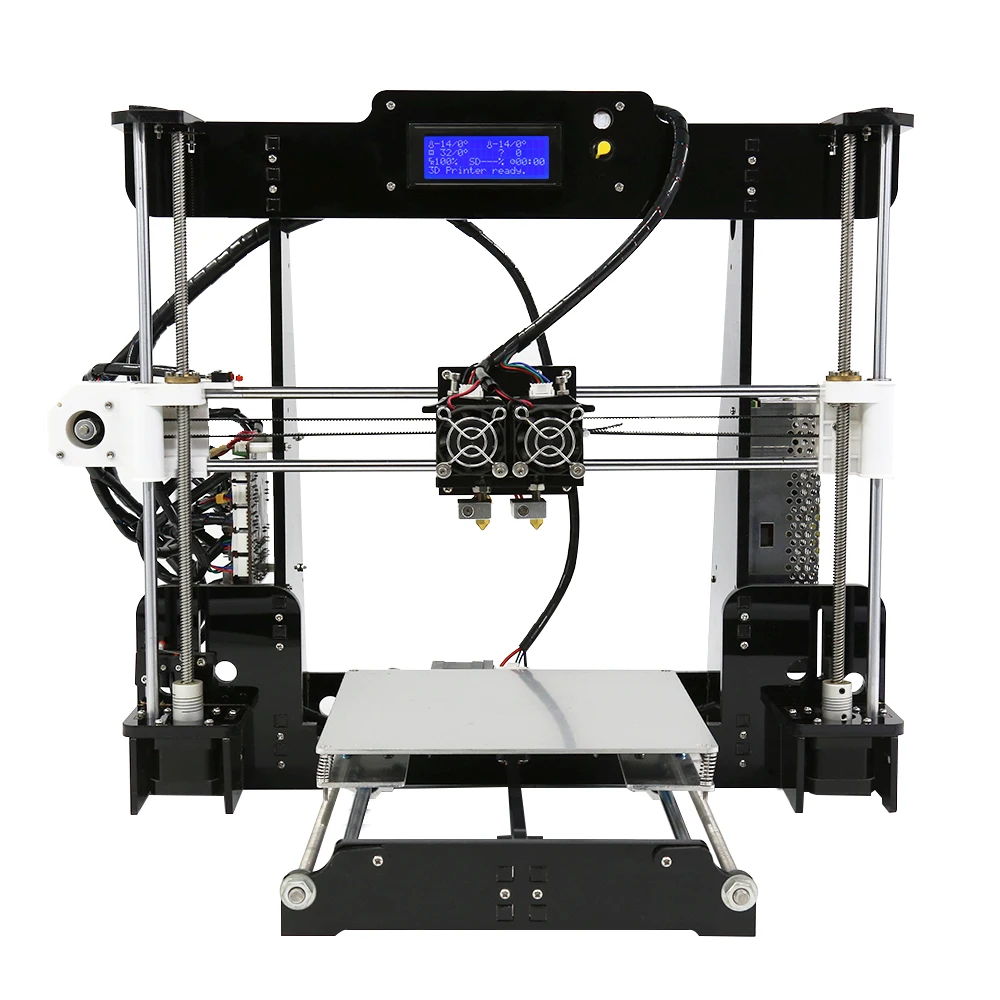 FDM двойной экструдер Prusa i3 3D комплект принтеров Anet A8M большой размер печатная