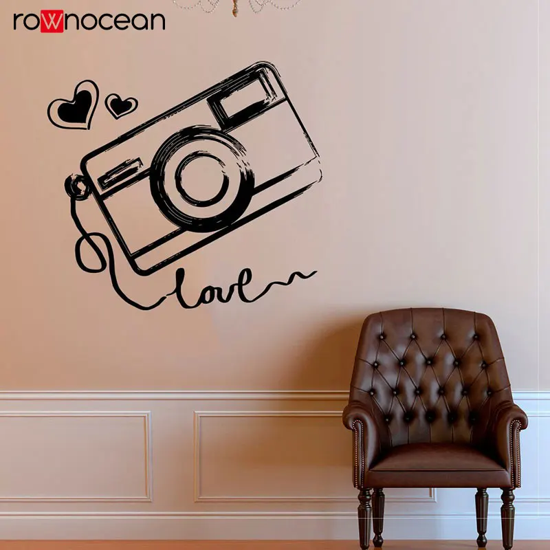 Любовь Цифровая камера фото студия настенные наклейки виниловый домашний Декор