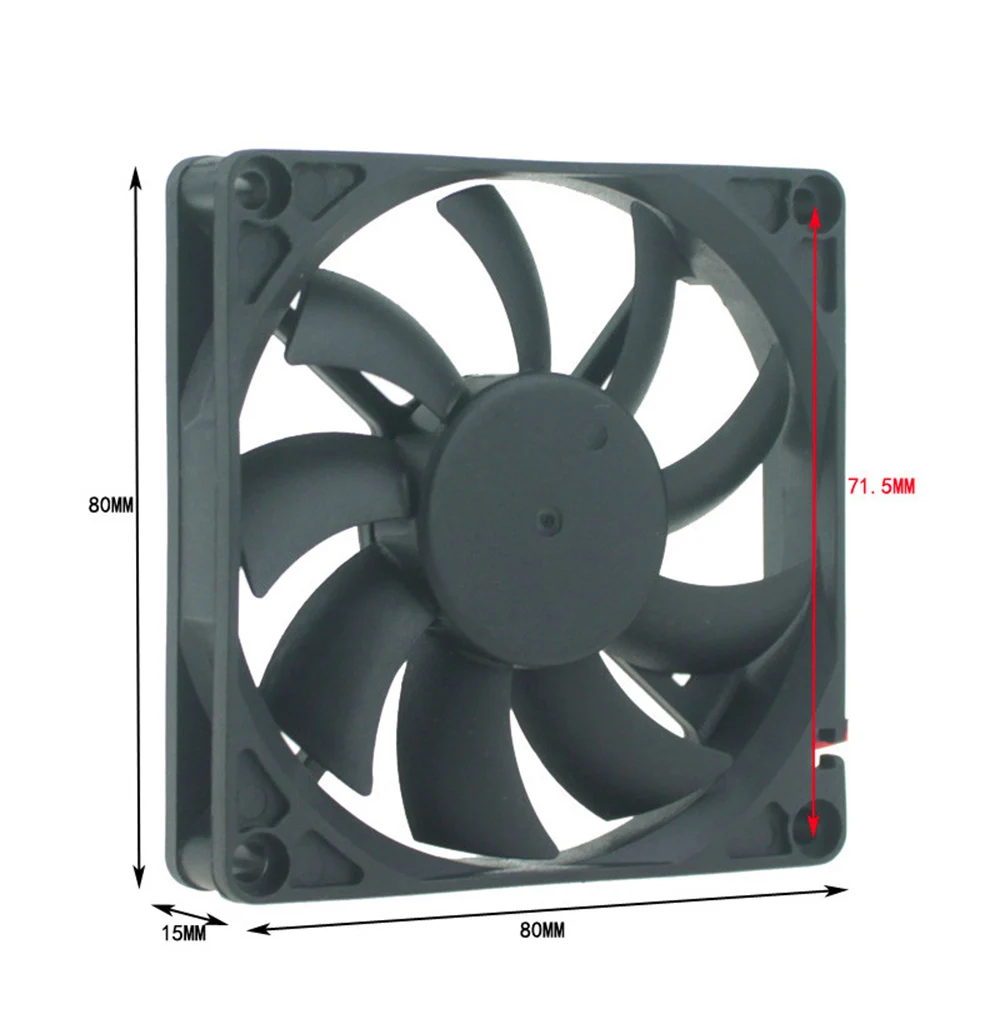 Вентилятор для корпуса ПК 2-контактный бесщеточный кулер 12 В постоянного тока 0 18