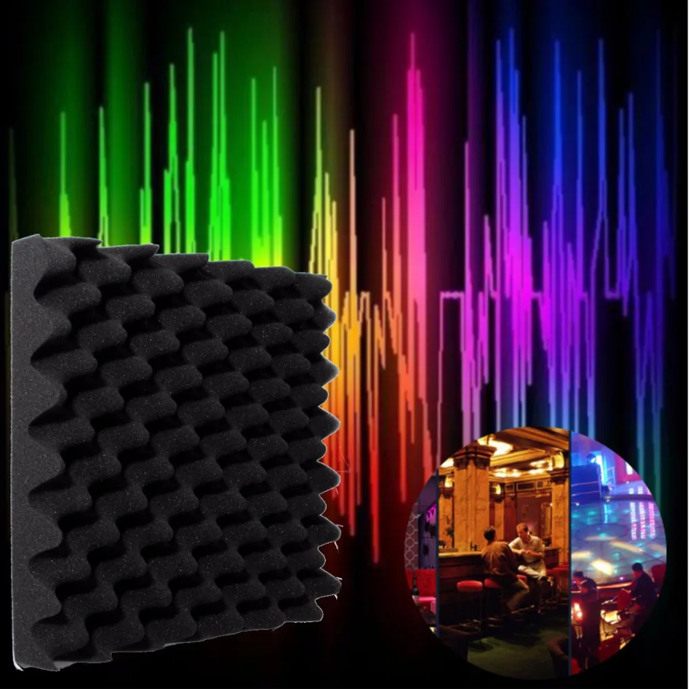Черный 30x30x6 см звукоизоляционный Пенопласт в стиле яйца акустическая
