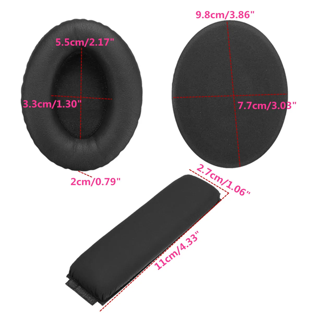 Амбушюры для Sennheiser HD 418 428 438 448 419 429 439 449 сменные амбушюры наушников 2 шт.|Аксессуары