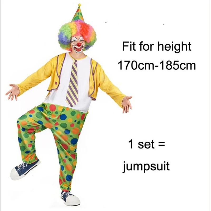 Разнообразие отдых Забавный костюм клоуна для вечеринки Маскарадный взрослых