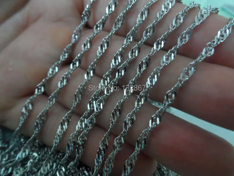 Ювелирная фурнитура 5 м оптом витая цепь из нержавеющей стали с водной волной