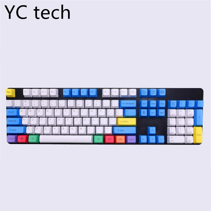 Ретро Keycaps PBT Пустой Толстый Мел Keyset Keycap для Cherry MX переключатели механическая
