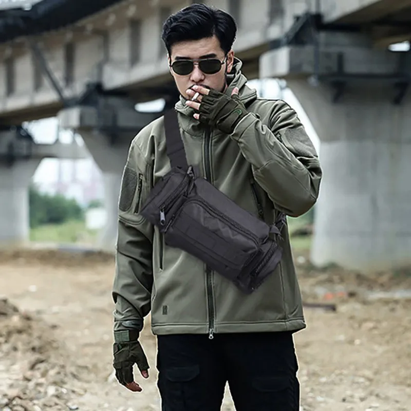 

Outdoor sports fitness running bag multi-function camouflage magic pockets gym bags sport Messenger bag handbag