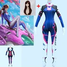 Игра Overwatch Dva Косплей Костюм 2020 3D печать женская и женская одежда D ва женский косплей dva Zentai LICRA Dva bodysu