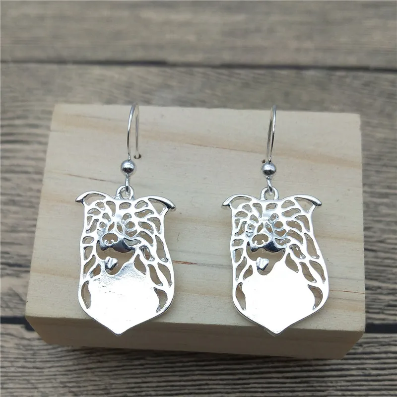 Серьги-капельки с кольцом модные стильные серьги-капельки серьги для собаки