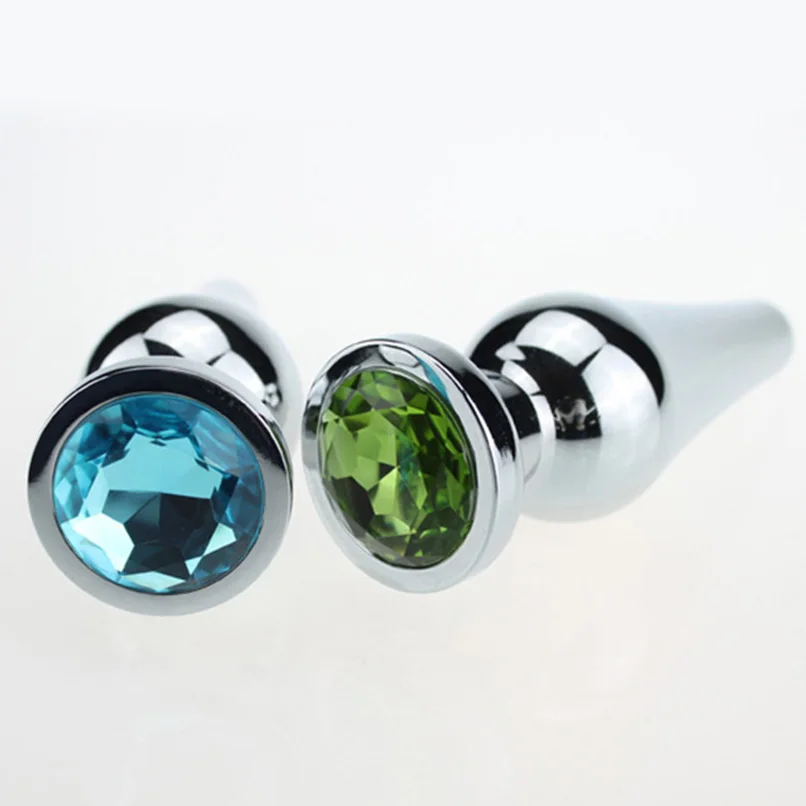 Анальный фаллоимитатор большого размера металлическая Анальная пробка из