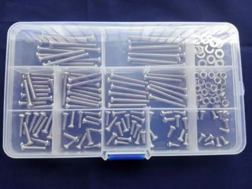 180 шт. M3.5 винты с круглой головкой Phillips из нержавеющей стали шестигранные гайки