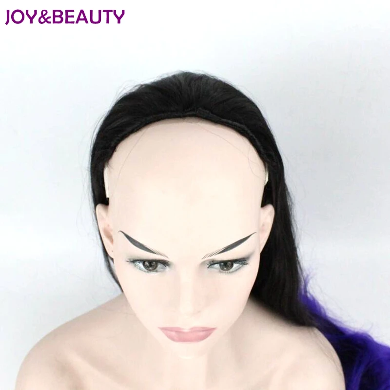 JOY & BEAUTY женский темно фиолетовый синтетический парик длинные волнистые волосы