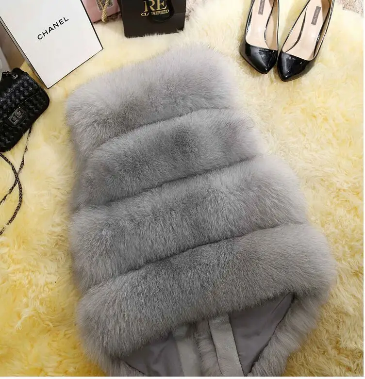 Горячая Распродажа новинка 2018 зимние плотные теплые меховые жилеты пальто