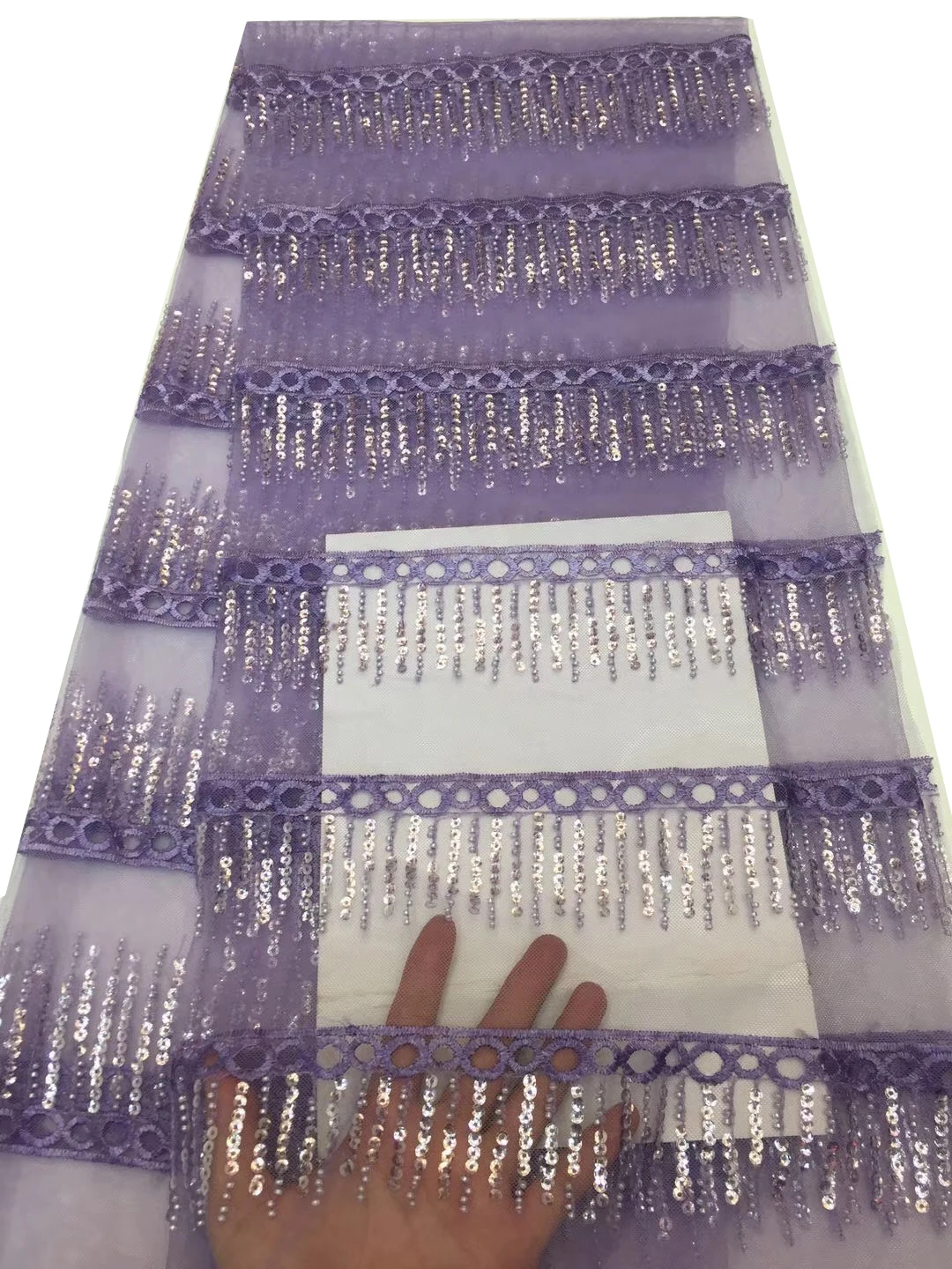 5 ярдов красивое нигерийское Африканское Тюлевое кружево чистая кружевная ткань