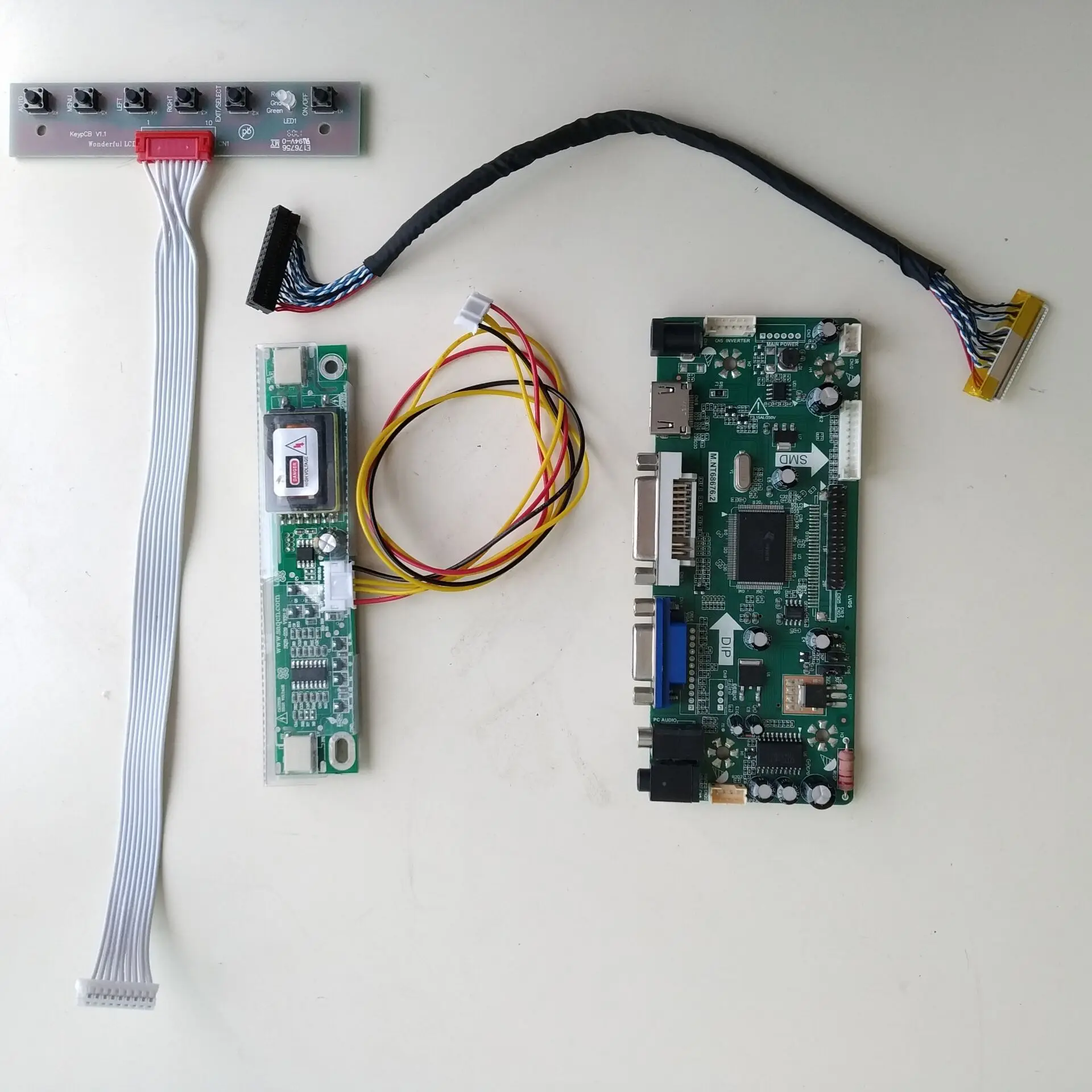 20pin аудио M. NT68676 HDMI DVI VGA светодиодный lcd LVDS комплект плата контроллера для G150XG01 V0/V1 панель 1024X768 DIY экран 1" монитор