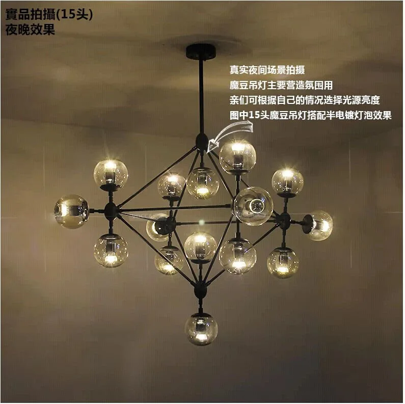 

Pendant Lamp Meteor Rain handing pendant Light Meteoric Shower Stair Light Droplight Lighting