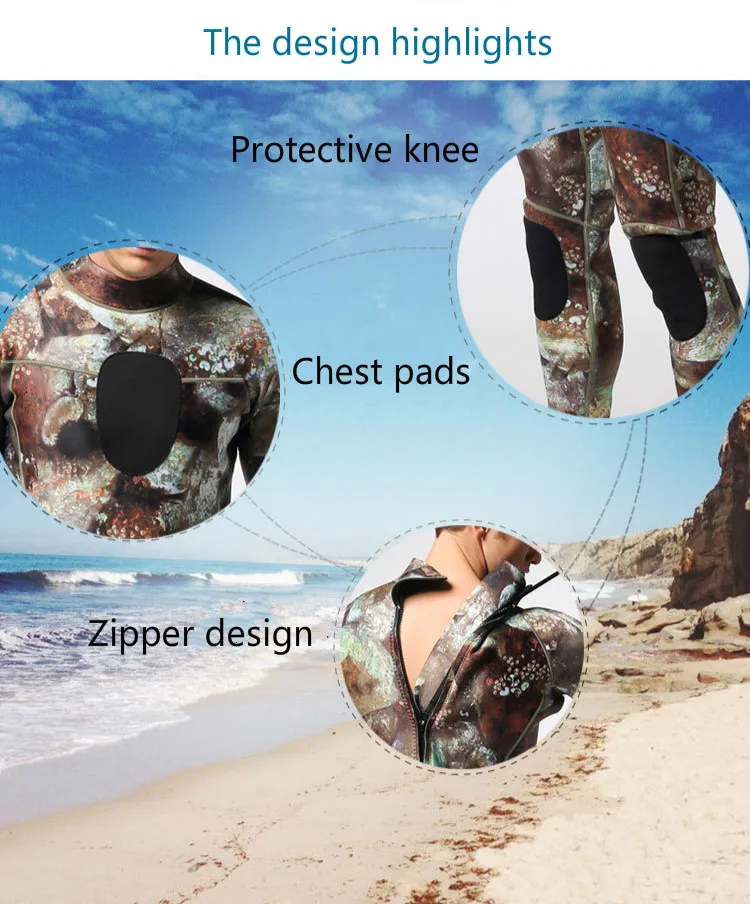 3 мм гидрокостюм SCR хлоропрен для дайвинга Мужской купальный серфинга Триатлон