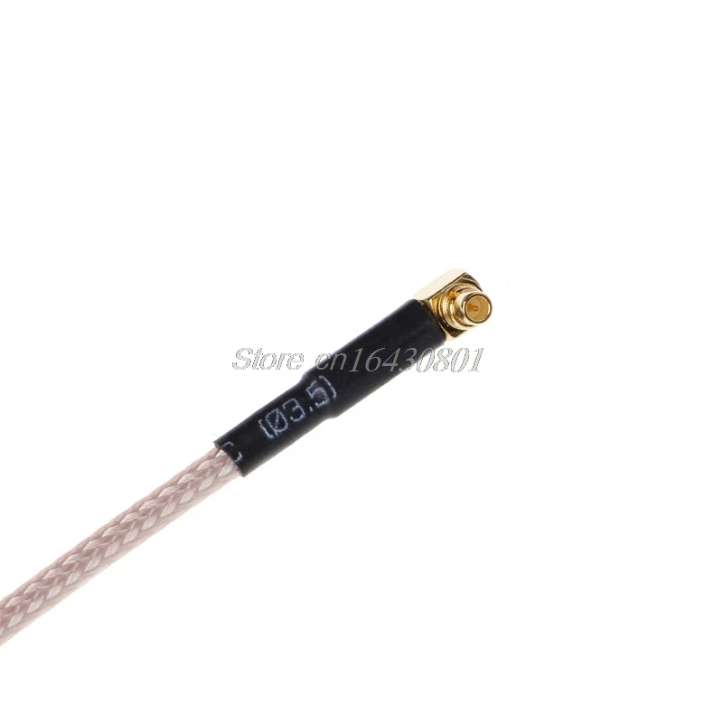 Угловой плетеный кабель RF RP SMA женский к MMCX Мужской прямоугольный ОТРЕЗОК кабеля
