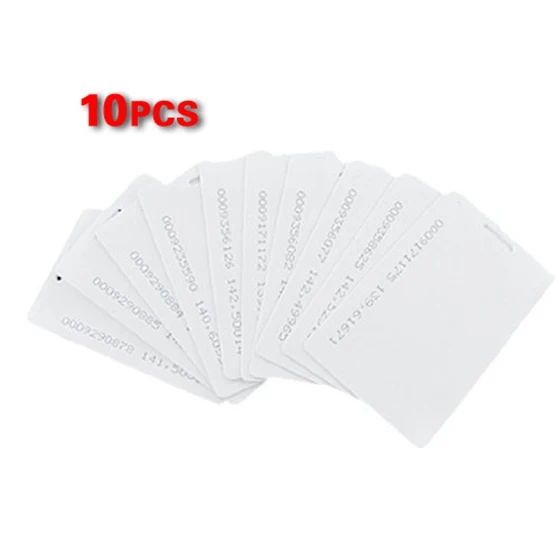 10 шт белый 125 кГц 1,9 мм RFID Бесконтактная карта доступа