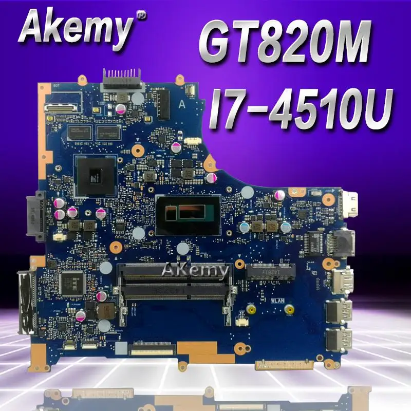 

Akemy Высокое качество для For Asus PU451LD PU451 PU451L материнская плата для ноутбука i7-4510U видеопамяти PU451LD материнская плата REV2.0 100% протестированная