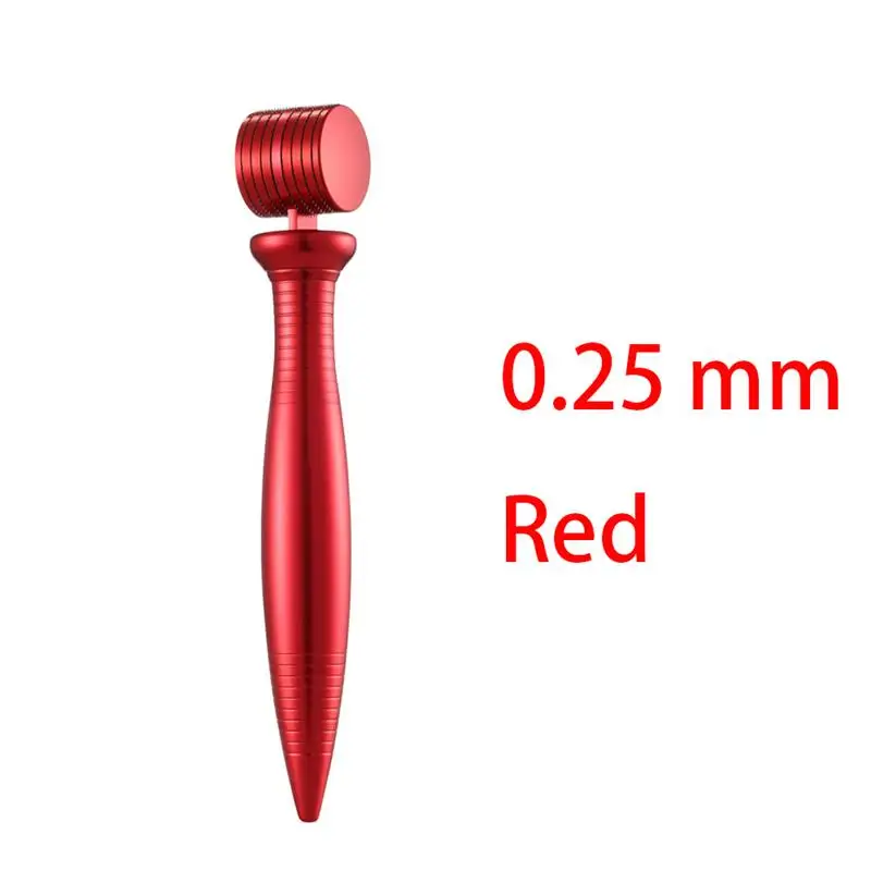 Red Color 0.25mm Оригинальная упаковка Дерма роликовая система микроиглы красного цвета золотого цвета Дерма ролик с иглами для ухода за кожей лица Уход за волосами - Цвет: Red Color 0.25mm