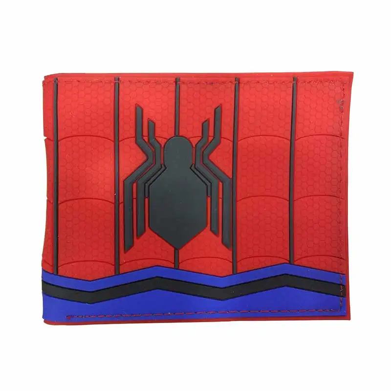 Spiderman5 Новинка мультфильм кошелек горячие аниме кошельки в Стиле Человека-паука carteira доллар цена креативный подарок деньги сумки подарок для мужчин ПВХ короткий кошелек - Цвет: Spiderman5