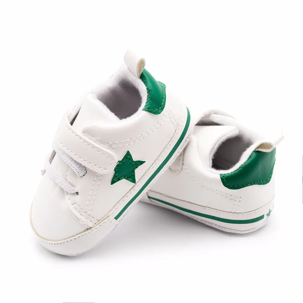 Детские зимние мягкие мокасины со звездами Белые Повседневные спортивные туфли