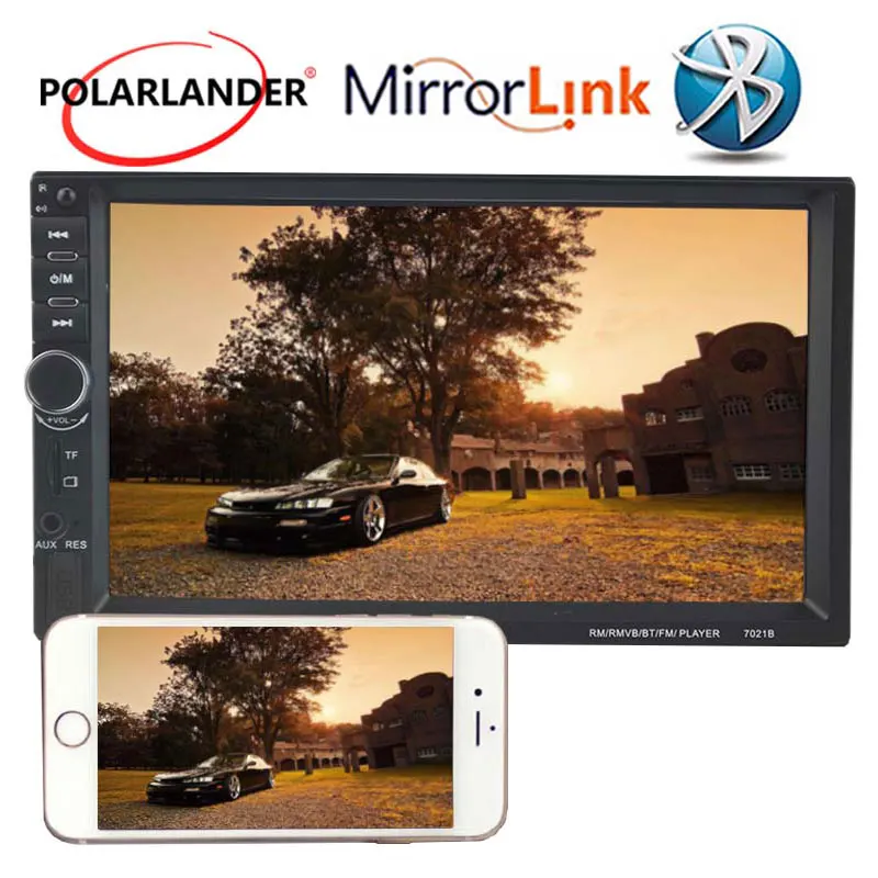 Авторадио 2 DIN 7 дюймов Bluetooth Сенсорный экран видео Автомагнитола стерео радио