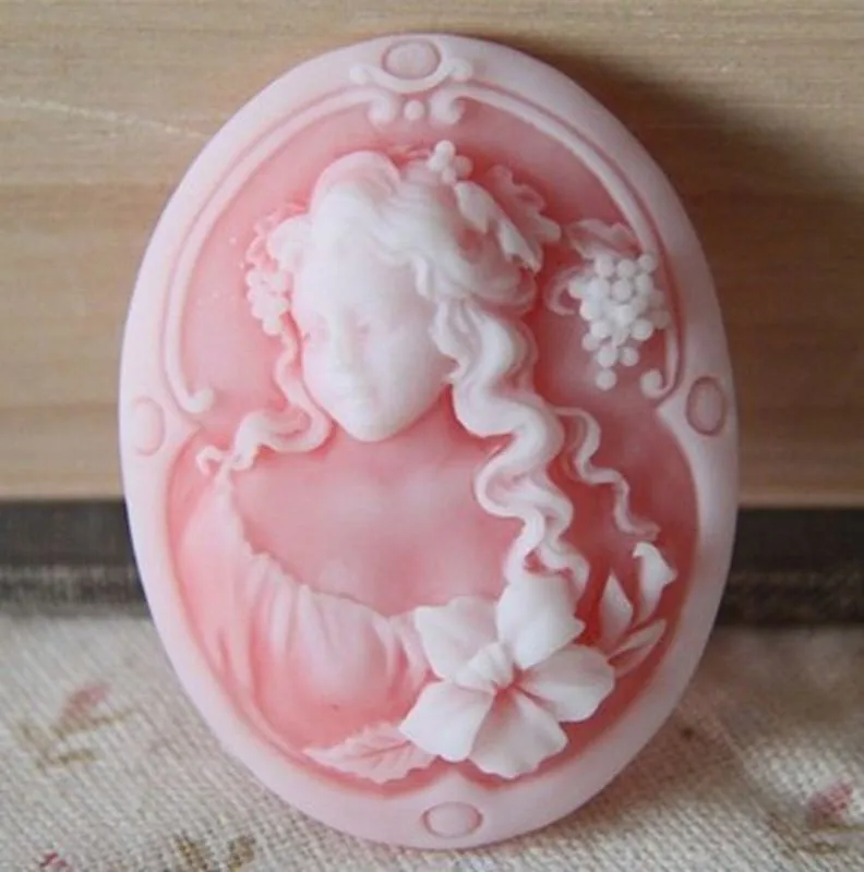 E1001 девушка Гибкая силиконовая форма мини для кексов, помадки Gumpaste BKSILICONE
