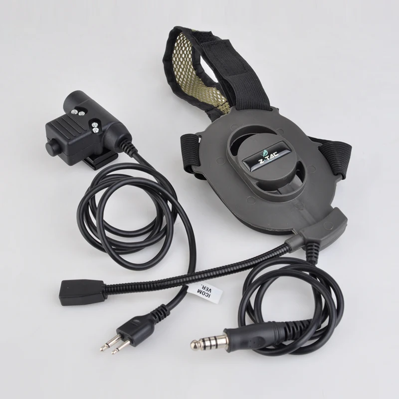 Тактическая гарнитура Bowman Elite II с Peltor PTT наушники Kenwood Push для