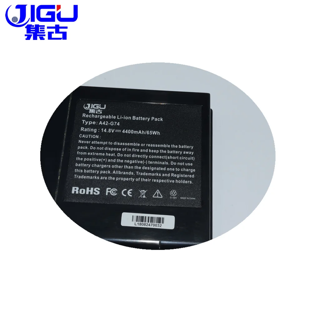 JIGU Новый аккумулятор для ноутбука ASUS A42 G74 G74J G74JH G74S G74SW G74SX ICR18650 26F LC42SD128|new laptop