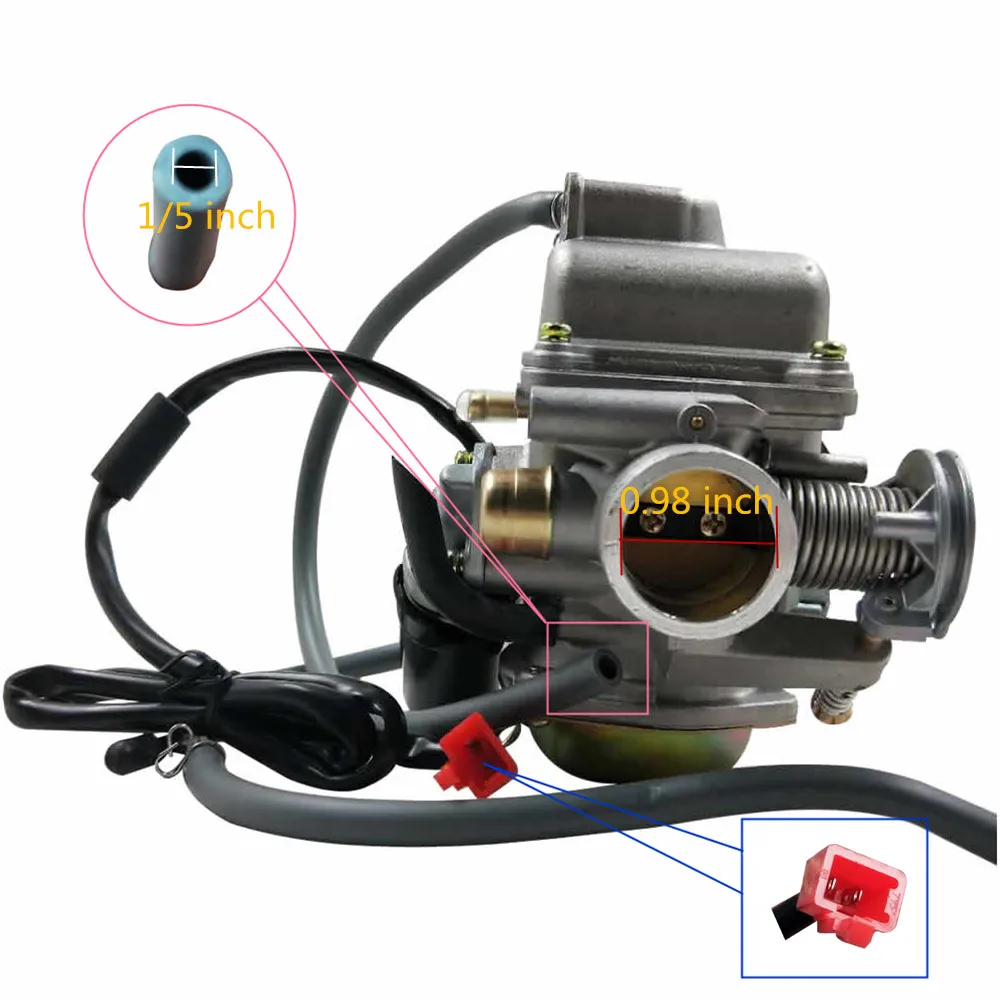 Карбюратор GY6 50cc скутер 4 тактный двигатель QMB139 для скутера ATV 49cc 60cc SUNL BAJA бак НСТ VIVA ATM BMS штук/лот