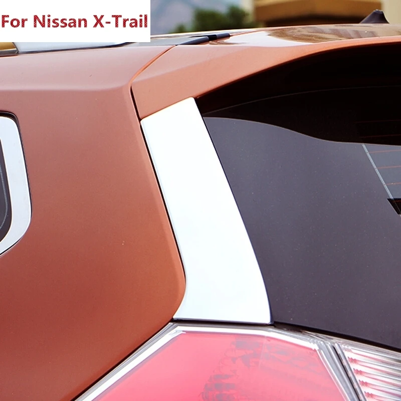 Для Nissan X Trail T32 Rogue 2014 2015 2016 задний спойлер из нержавеющей стали Боковая Защитная