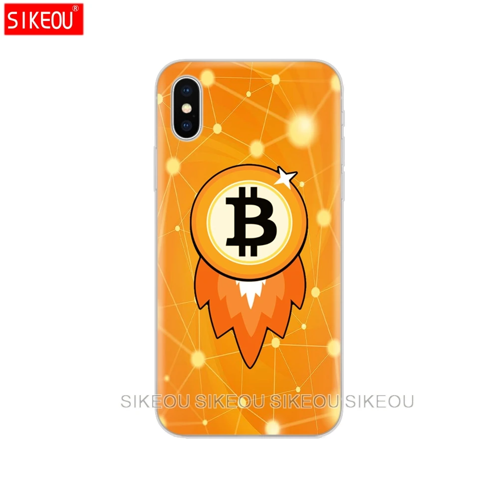 Силиконовый чехол для телефона Iphone 6X8 7 6s 5 5s SE Plus 10 XR XS Max Забавный биткоинов и