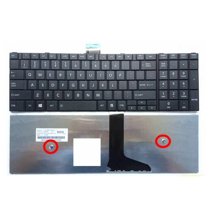 

Новая клавиатура для ноутбука TOSHIBA C50 C50D C50-A C55D US
