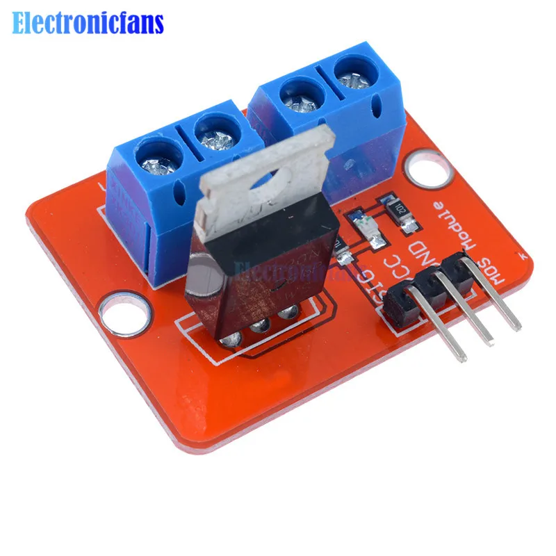 2 шт. верхняя кнопка Mosfet IRF520 модуль драйвера для Arduino MCU ARM Raspberry Pi 3 в 5 питание MOS PWM
