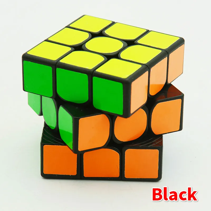 Zhisheng Yuxin Little Magic 5,5 см 3x3x3 куб без наклеек/черный профессиональный пазл скорость Cubo Magico игрушки для детей - Цвет: Черный
