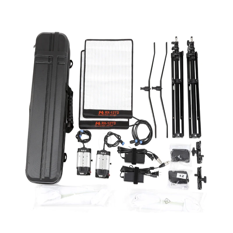 Falcon Eyes 50W For Video dslr Studio Fotografia Bi-Color LED Photography Light Waterproof Portable Continuous RX-12TD Kit Set |