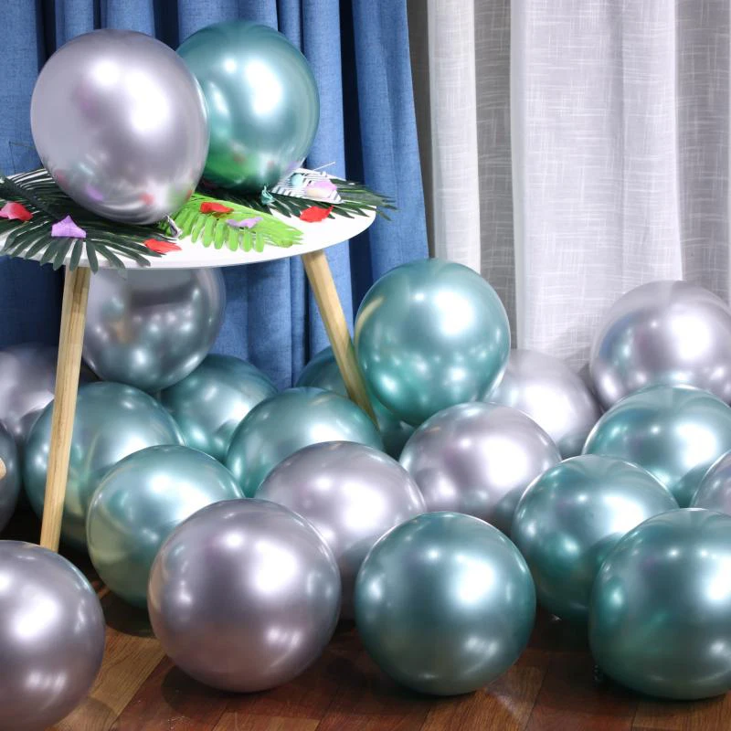 50 шт. 10 дюймов из блестящего металла жемчужные латексные воздушные шары надувные
