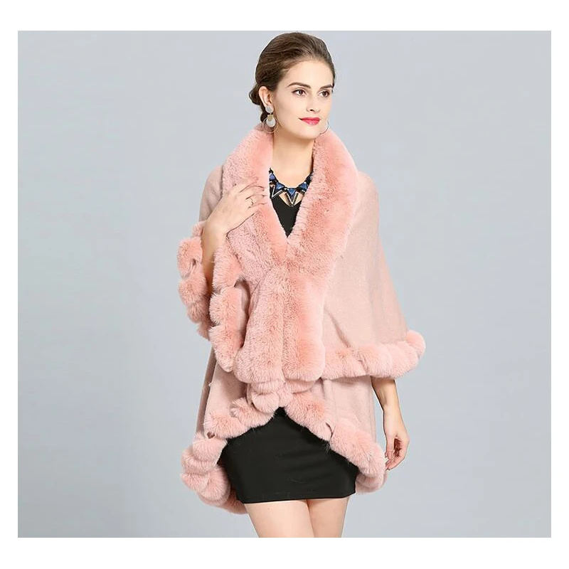 Модное роскошное пальто ручной работы с лисьим мехом длинное кашемировое из