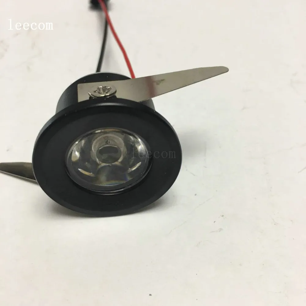 5 шт./лот светодиодный мини светильник под шкаф Точечный 1 Вт для потолочного