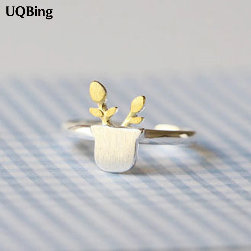 

Кольца женские из серебра 925 пробы с маленькими горшками