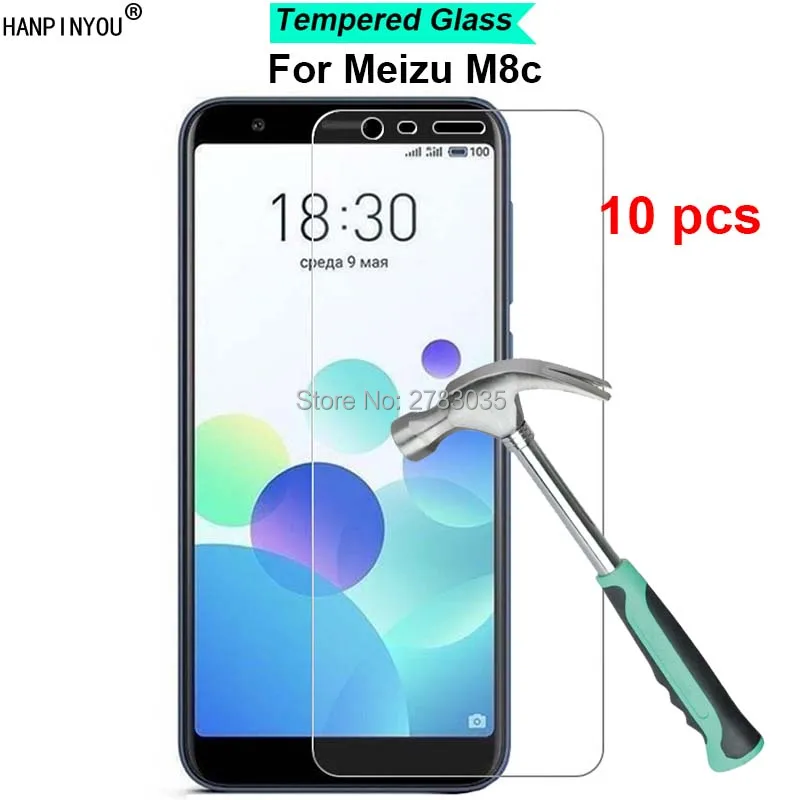 10 шт./лот для Meizu M8c 5 45 &quot9 H твердость 2.5D ультра тонкая закаленная Защитная