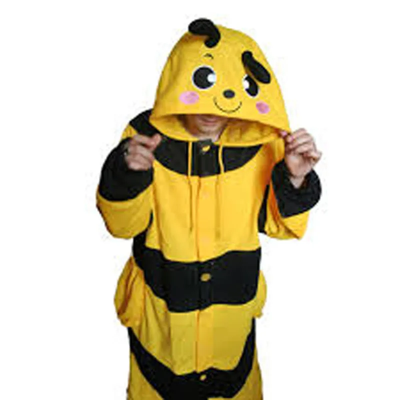 Костюм для хеллоуина женщин пчела косплей взрослых унисекс животные комбинезоны