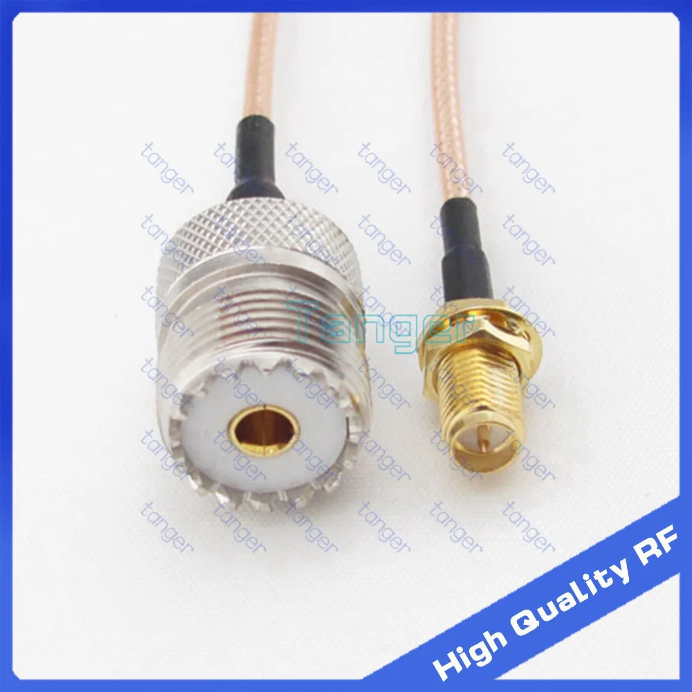 Высококачественный коаксиальный разъем высокого качества SO239 UHF female to RP-SMA jack SO-239