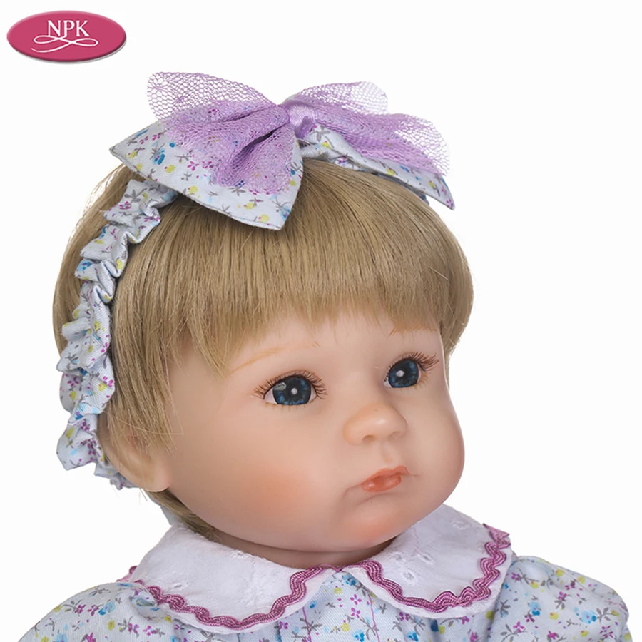 NPK 40 см силиконовая кукла для новорожденных игрушки девочек мягкая ткань боди