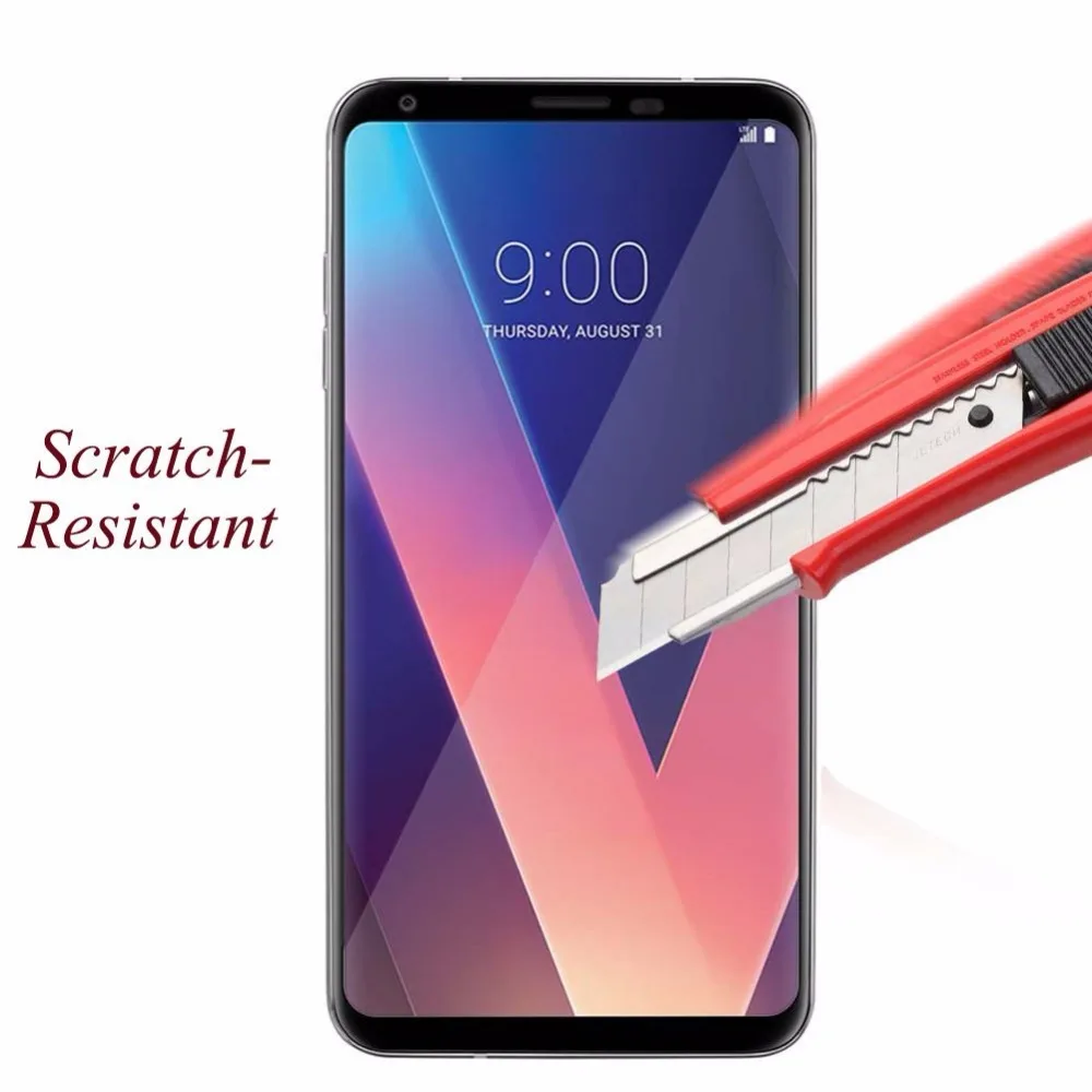 Закаленное стекло для LG V30 3D изогнутое полное покрытие Защита экрана Защитное
