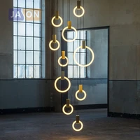 nordic iron glass t9 ring diy pendant lights pendant lamp pendant light lamparas de techo suspension luminaire for dinning room